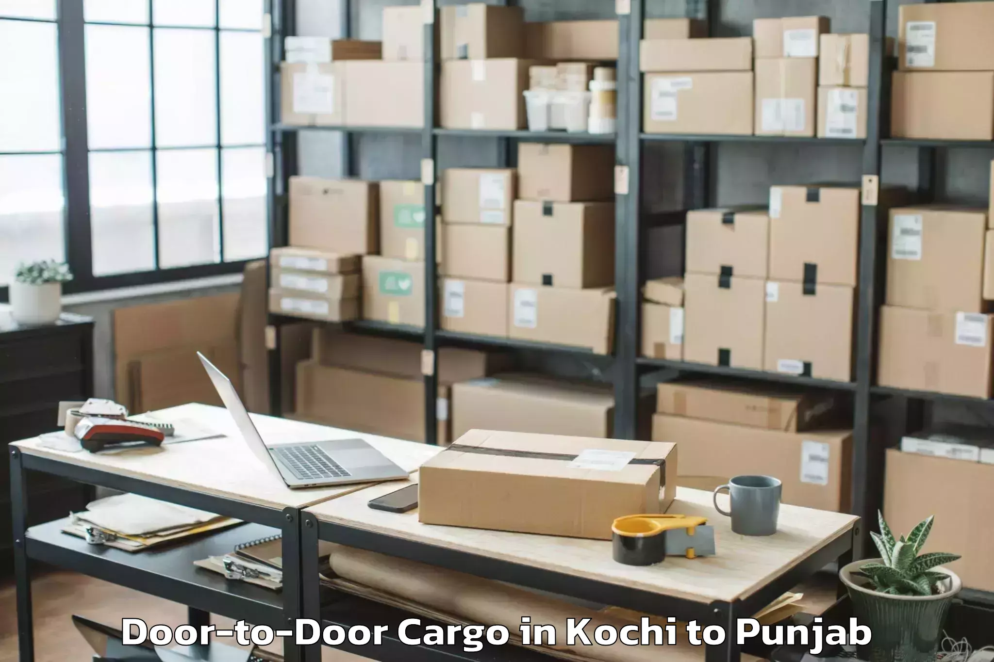 Efficient Kochi to Maharaja Ranjit Singh Punjab T Door To Door Cargo